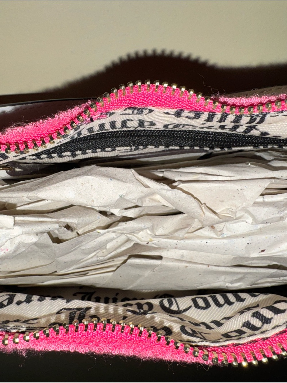Juicy Couture Hot Pink Embroidered Chain-Handle Shoulder Bag - Picture 5 of 5
